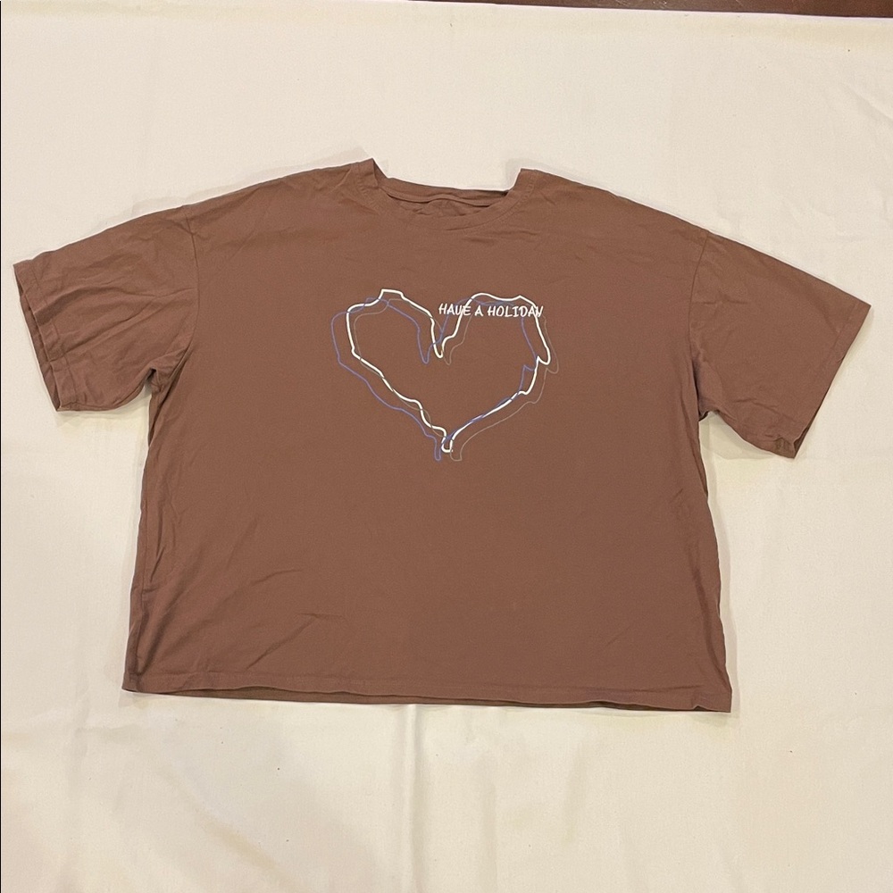 Brown Short Sleeve Tee